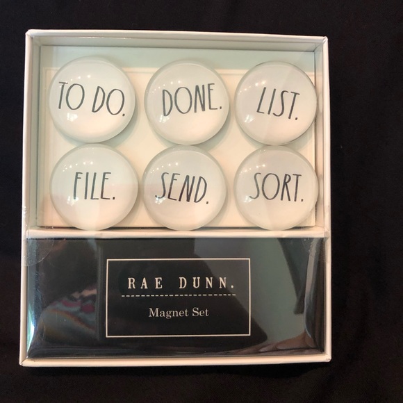 Rae Dunn Other - Rae Dunn six piece magnet set. To do-List-Done
